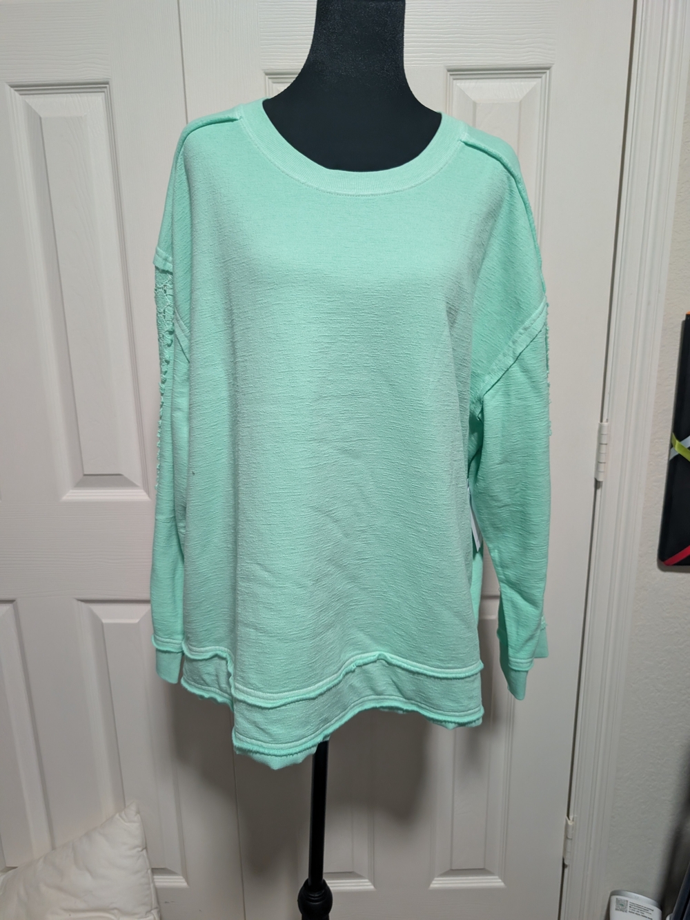 Westbound Mint Green Relaxed Crewneck Sweatshirt